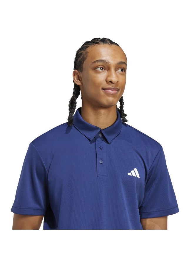 اديداس قميص بولو فاب أزرق بأكمام قصيرة للرجال - Image 1